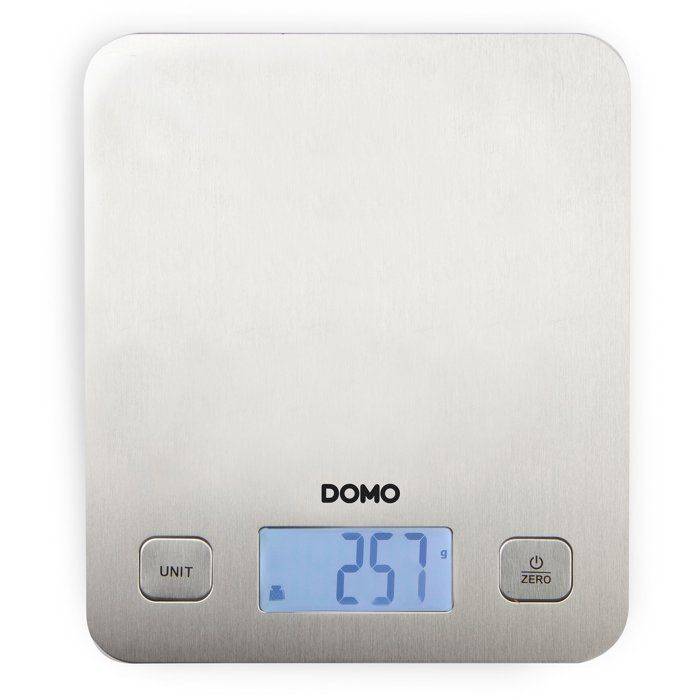 DOMO DO9239W Elektronische Keukenweegschaal - 5 kg Capaciteit - RVS - Tara-functie-0