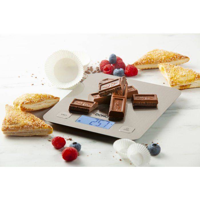 DOMO DO9239W Elektronische Keukenweegschaal - 5 kg Capaciteit - RVS - Tara-functie-3