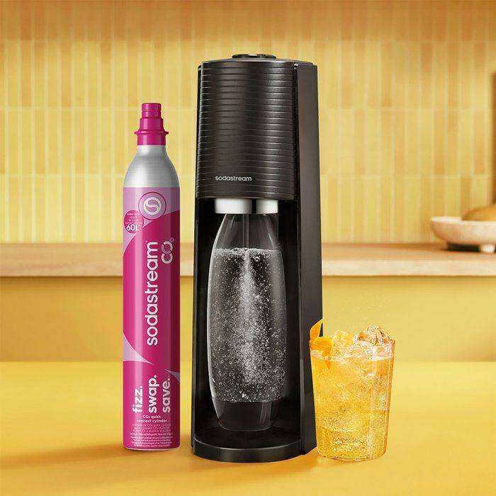 SODASTREAM Soda Maker - TERRA Zwart - 2 Vaatwasserbestendige Flessen - 1 x 60 L Gas Navulling-1