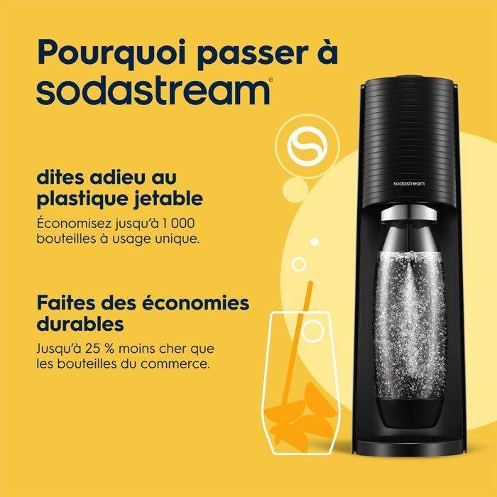 SODASTREAM Soda Maker - TERRA Zwart - 2 Vaatwasserbestendige Flessen - 1 x 60 L Gas Navulling-3