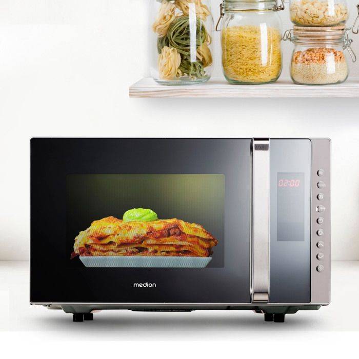 MEDION MD17495 Combinatiemagnetron 23 L - 800W - 1200W Grill - Vrijstaand - Zilver-2