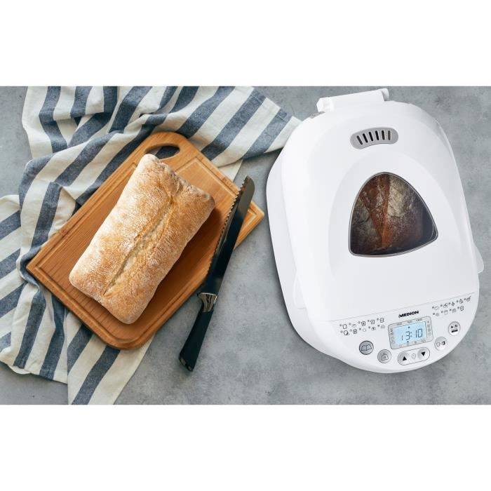 MEDION Broodmachine - 50073723 - 550W - 19 Programma's - Wit-4