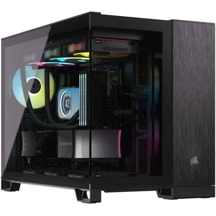 PC-behuizing - CORSAIR - CC-9011287-WW - 2500X - mATX - PC-behuizing - Zwart/Obsidiaan aluminium-0