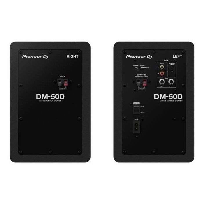Paar Pioneer DJ DM-50D monitoring speakers - Bass Reflex - 2x25W - DJ of Productiemodus - Zwart-2