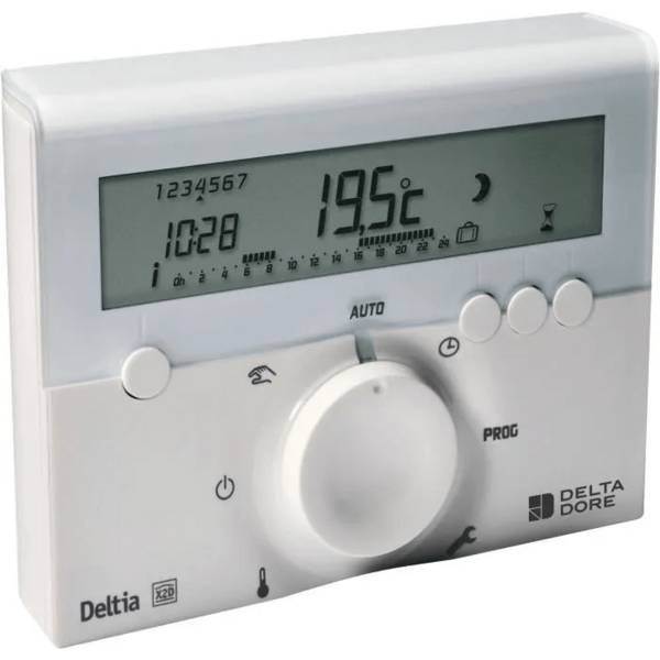 DELTA DORE Kamerthermostaat Deltia 8.00 programmeerbaar elektronisch bedraad