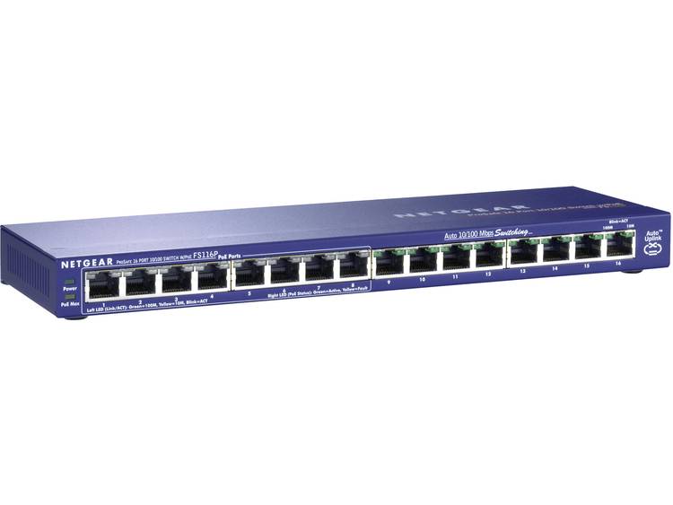 Switch Netgear FS116PEU netwerk-switch