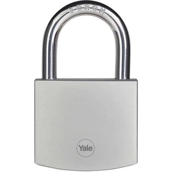 YALE Hangslot - Y120DB/60/135/1 - Voor Buiten - Verchroomd 60 mm - 3 Sleutels