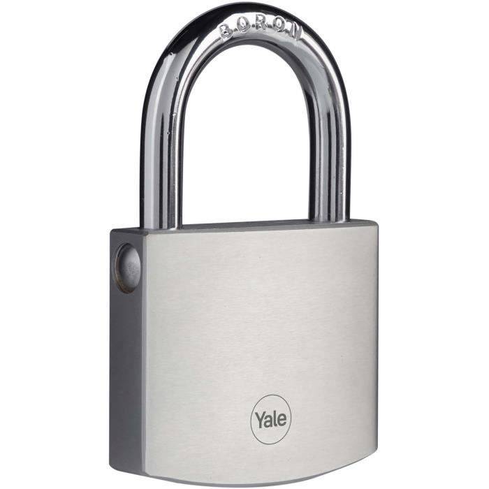 YALE Hangslot - Y120DB/60/135/1 - Voor Buiten - Verchroomd 60 mm - 3 Sleutels-1
