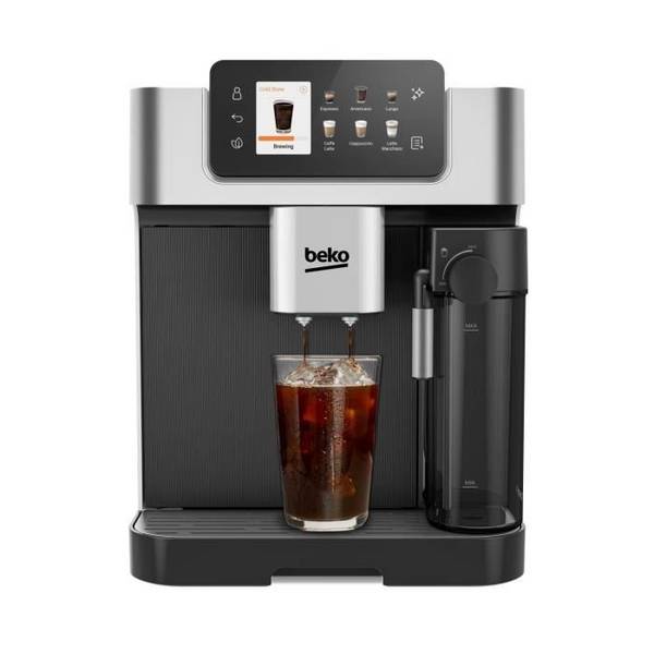 BEKO Koffiemachine - CEG7348X - 1350W - Ingebouwd Maalwerk - Zwart/Zilver