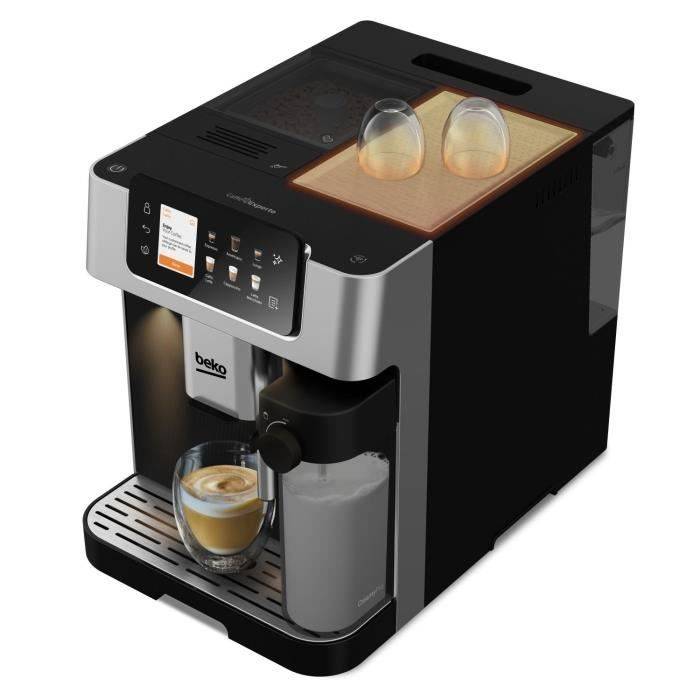 BEKO Koffiemachine - CEG7348X - 1350W - Ingebouwd Maalwerk - Zwart/Zilver-1