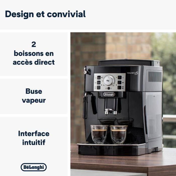 De'Longhi Magnifica S Espressomachine met Ingebouwde Molen - ECAM22.140.B - Zwart-1