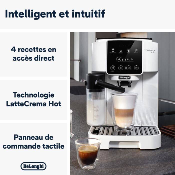 De'Longhi Espresso Machine - Magnifica Start - ECAM220.61.W - Maalfunctie - Wit RVS-1