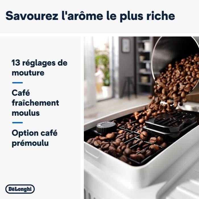 De'Longhi Espresso Machine - Magnifica Start - ECAM220.61.W - Maalfunctie - Wit RVS-2