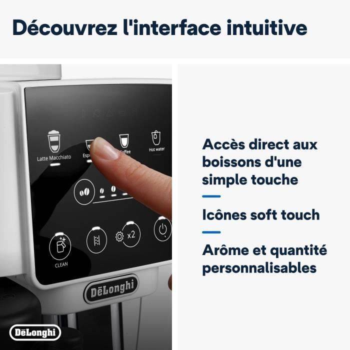 De'Longhi Espresso Machine - Magnifica Start - ECAM220.61.W - Maalfunctie - Wit RVS-4