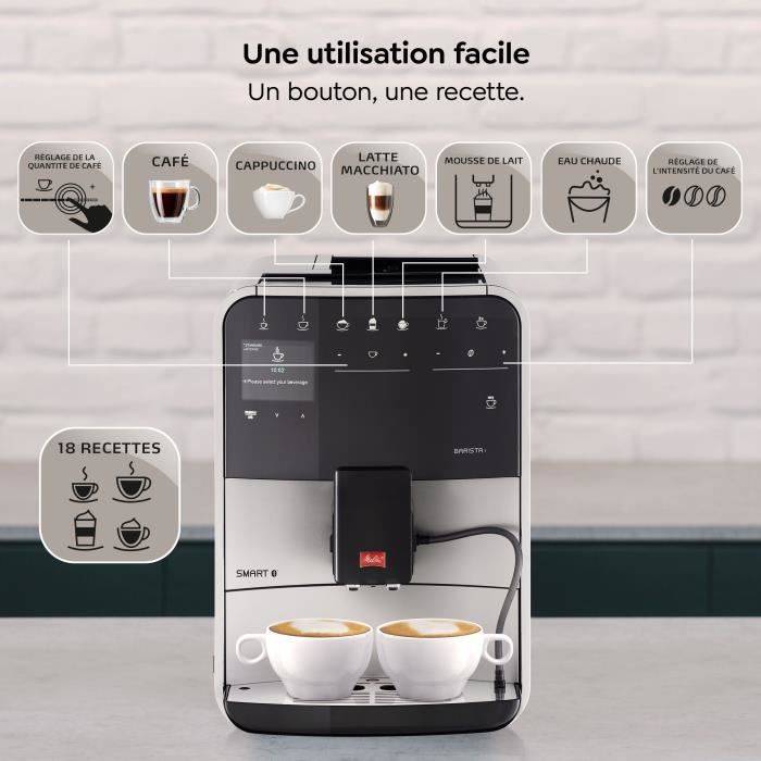 MELITTA Barista T Smart Koffiemachine - Maalfunctie - Zilver-2