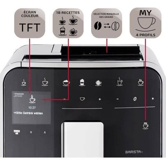 MELITTA Barista T Smart Koffiemachine - Maalfunctie - Zilver-4