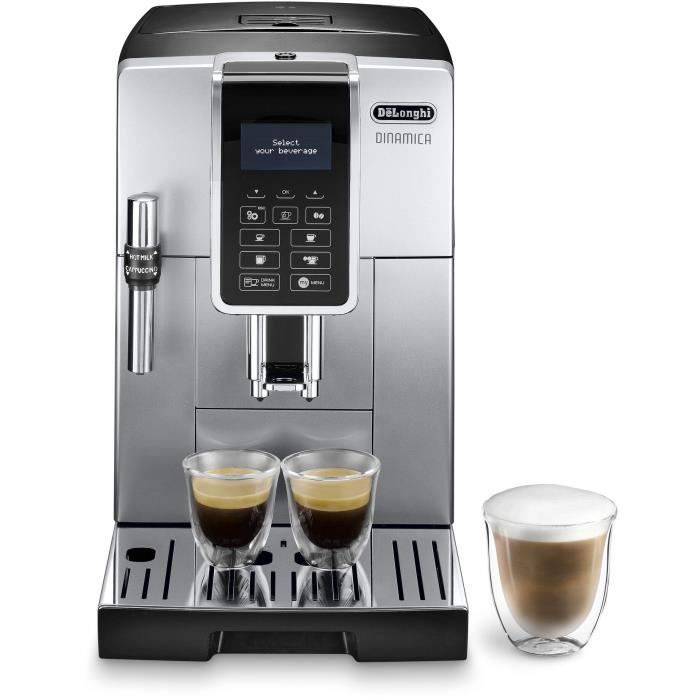 De'Longhi Dinamica ECAM350.35.SB Espressomachine met Molen - Zilver-0