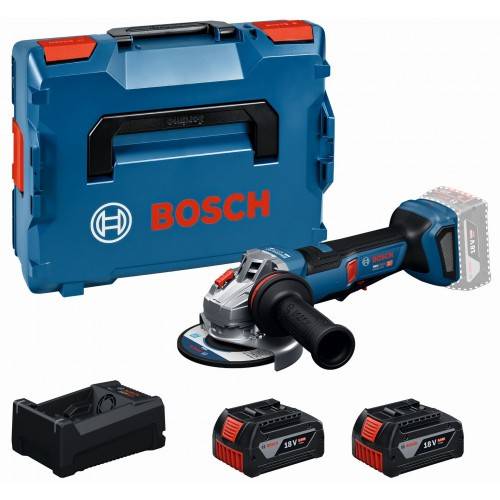 Bosch GWS18V-11PS Accu Haakse Slijpmachine in L-Boxx - 06019N4302-0