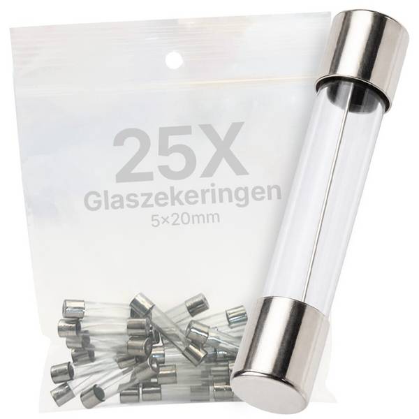 VLTG Glaszekering 5x20mm - 1.6A - T (Traag) - 250V - 25 stuks