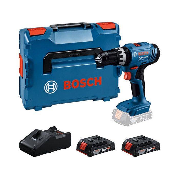 BOSCH PROFESSIONAL Accuboormachine - GSB 18V-25 - 2 x GBA 2.0Ah Accu's + GAL 18V-40 L Lader-0