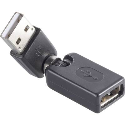 Renkforce USB 2.0 Adapter [1x USB-A 2.0 stekker - 1x USB 2.0 bus A]  Vergulde steekcontacten