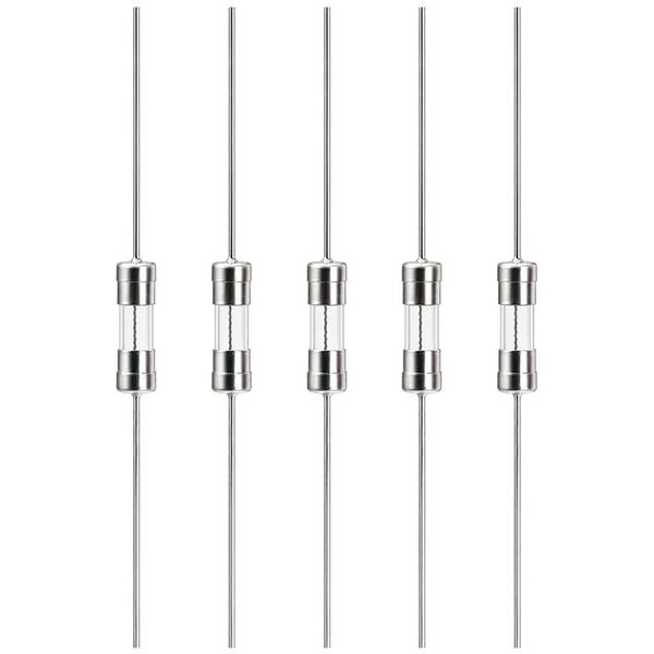 VLTG Glaszekering 3.6x10mm - 500mA - Soldeerdraad - F (Snel) - 5 stuks