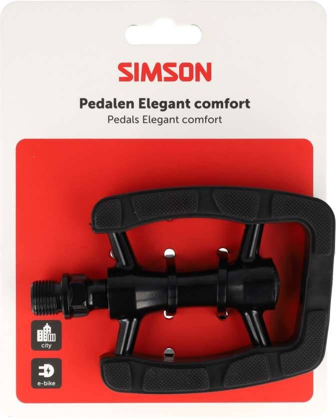 Pedaalset Simson Elegant Comfort - Zwart-0
