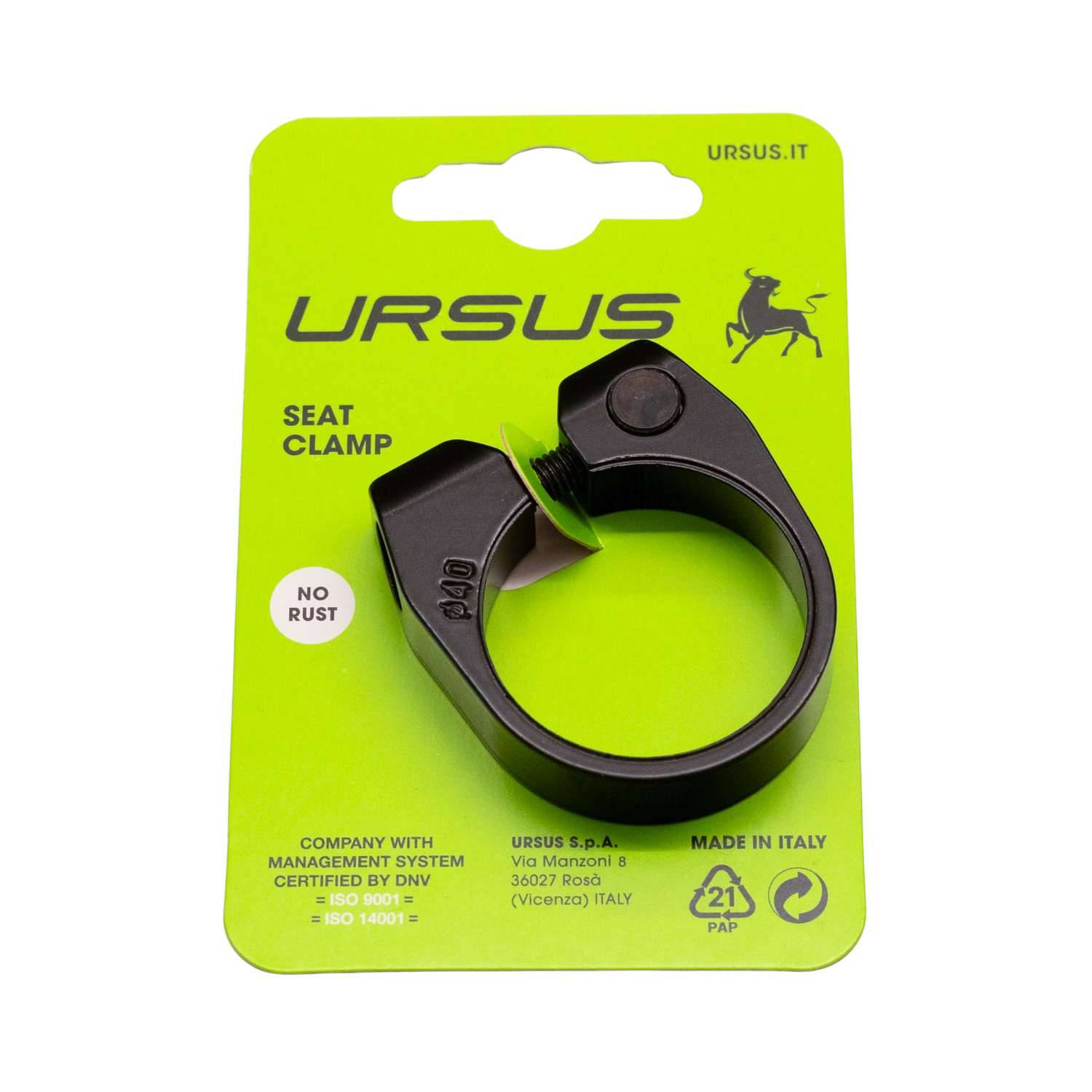 Zadelpenklem Ursus ø40.0 mm aluminium - zwart-0