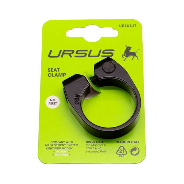 Zadelpenklem Ursus ø40.0 mm aluminium - zwart