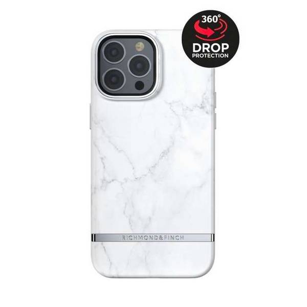 Richmond &amp; Finch Richmond & Finch Freedom Series One-Piece Apple iPhone 13 Pro Max White Marble