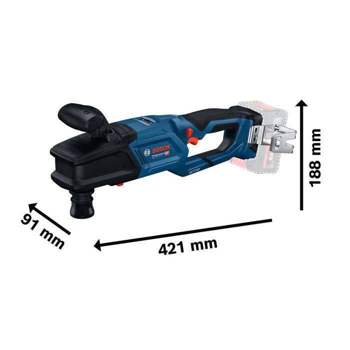 BOSCH PROFESSIONAL draadloze haakse boormachine - GRD 18V-127HX- 18V - Zonder accu of lader-2