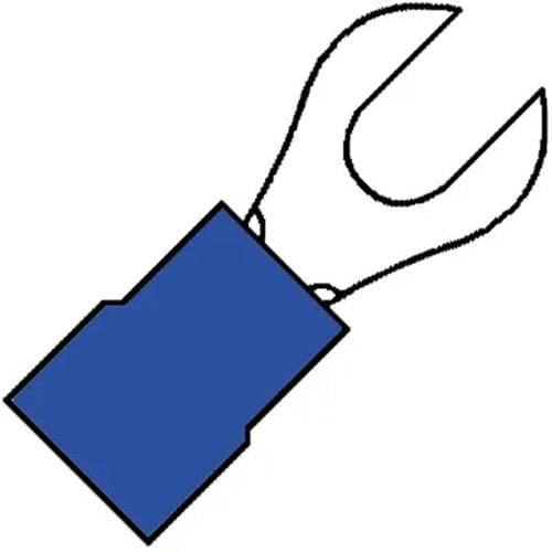 Vorkkabelschoen half rond 1.5-2.5mm² M5 - 100 - stuk(s) - blauw-0