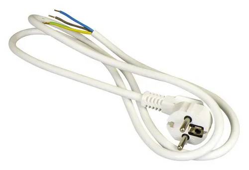 Aansluitsnoer + RA 3x1.5mm 2 meter wit - 1 - stuk-0