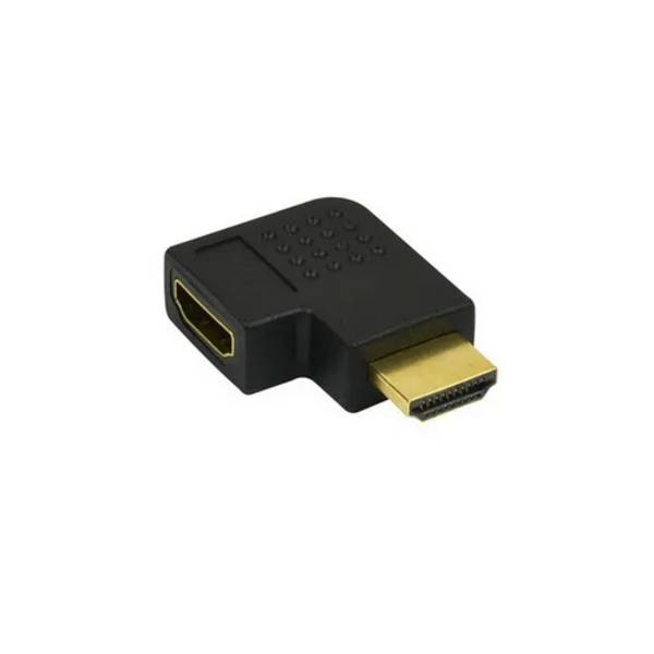 Adapter HDMI male/female   rechts - 1 - stuk - zwart