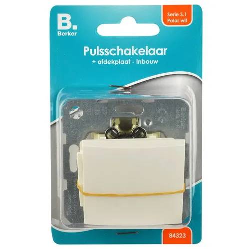 Puls schakelaar inbouw wit/wit-0