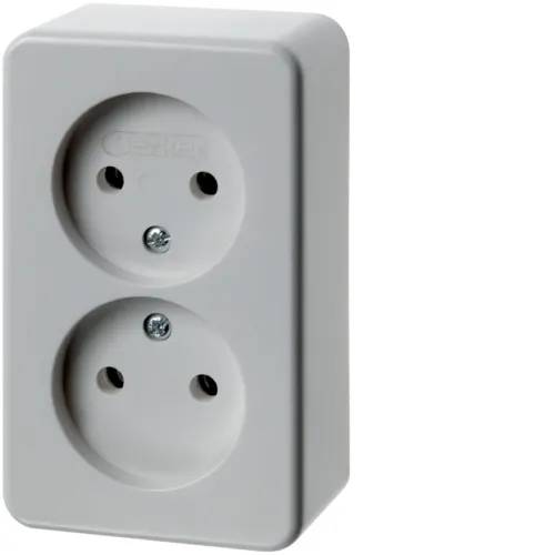 WCD 2-voudig opbouw zonder RA wit/wit-0