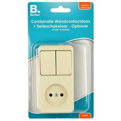 Serie combinatie schakelaar zonder RA - creme-0