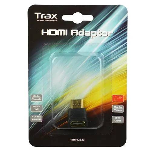 Adapter HDMI male/female DOWN - 1 - stuk - zwart-1