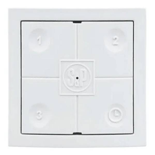 RF afstandsbediening t.b.v. OZEO woonhuisventilator 46271 - wit