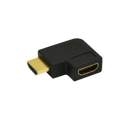 Adapter HDMI male/female links - 1 - stuk - zwart-0