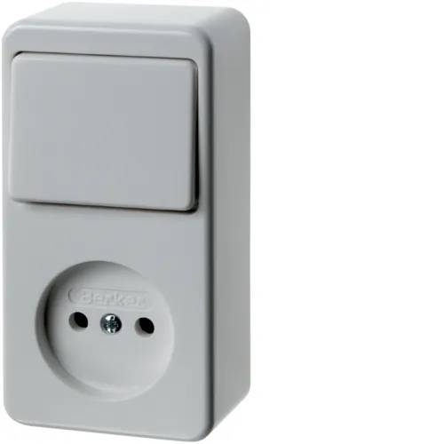 Combinatie schakelaar zonder RA wit/wit-0