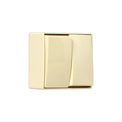 Serieschakelaar opbouw creme - creme-1