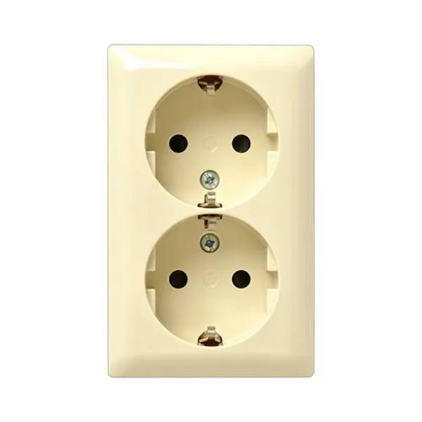 BUSCH-JAEGER Opbouw Wandcontactdoos 2-V M/Ra