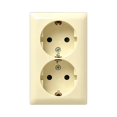 BUSCH-JAEGER Opbouw Wandcontactdoos 2-V M/Ra-0