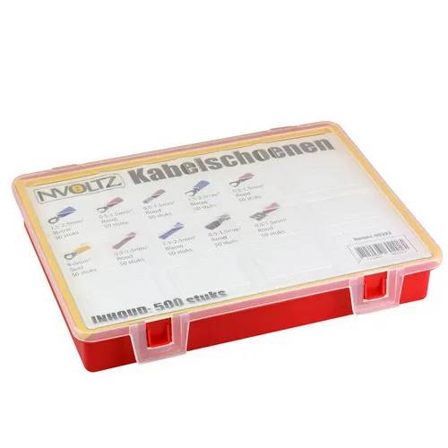 Assortimentdoos kabelschoentjes 500-delig - zwart-0