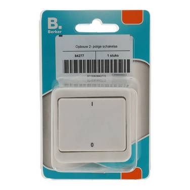 Opbouw 2- polige schakelaar wit/wit
