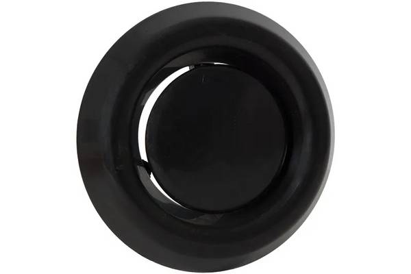 NEDCO Afzuigventiel Doorsnede125mm M.Klemmen Zwart