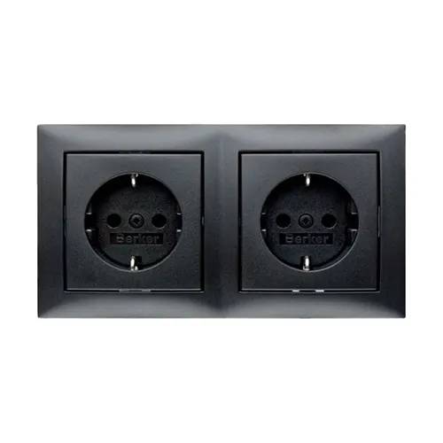 WCD RA 2-voudig inbouw met afdekraam antraciet - mat/antraciet-0
