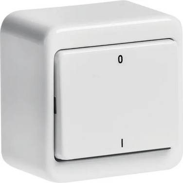 Opbouw 2- polige schakelaar wit/wit
