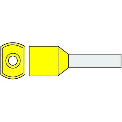 Adereindhuls twin 6mm² geel - 100 - stuk(s) - geel-0